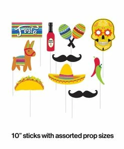 Creative Converting Serape Photo Booth Props, 10 Ct
