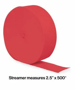 Creative Converting Coral Crepe Streamers 81'