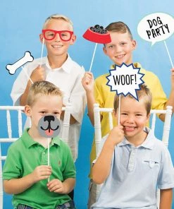 Creative Converting Dog Party Photo Booth Props, 10 Ct