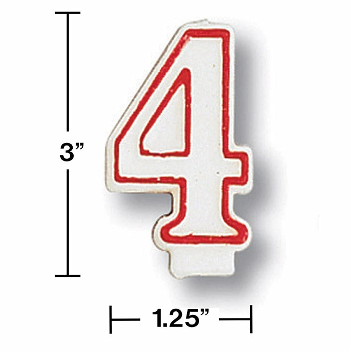 Creative Converting Birthday Party Candles #4 Candle