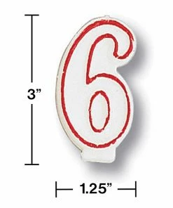Creative Converting Birthday Party Candles #6 Candle
