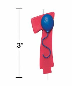 Creative Converting Birthday Party Candles #7 Balloon Candle