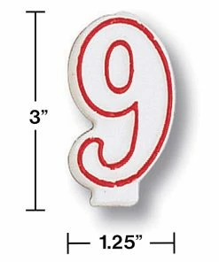 Creative Converting #9 Candle Birthday Party Candles