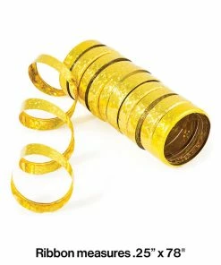 Creative Converting Gold Holographic Serpentine Streamer New Year's Eve Party Supplies