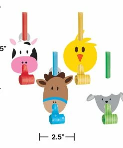 Creative Converting Farmhouse Fun Blowouts W/Med, 8 Ct