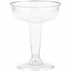 Creative Converting Solid Color Tableware Clear Plastic Champagne Coupe, 4 Oz, 6 Ct