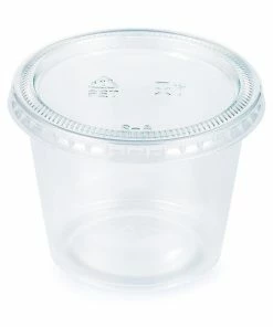 Creative Converting Clear 16Ct 5.5 Oz Portion Cups, Clear With Lid, 16 Ct