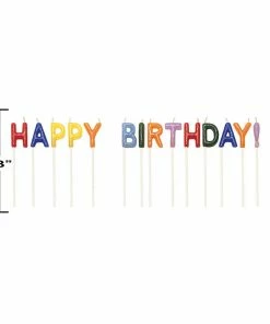 Creative Converting Happy Birthday Pick Candles, 14 Ct Birthday Party Candles