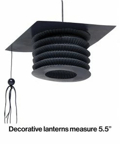 Creative Converting Mortarboard Paper Lantern, 4 Ct Graduation Party Supplies