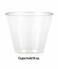 Creative Converting Clear Plastic Glasses, 9 Oz, 8 Ct