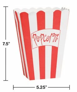 Creative Converting Hollywood Lights Popcorn Box, 8 Ct