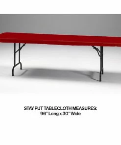 Creative Converting Stay Put Tablecover Red, 30