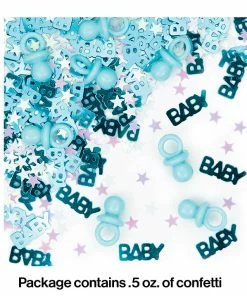 Creative Converting Baby Showers It's A Boy Pacifier Confetti, 0.5 Oz