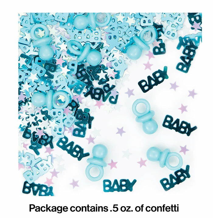 Creative Converting Baby Showers It's A Boy Pacifier Confetti, 0.5 Oz