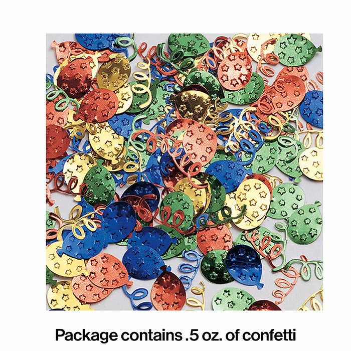 Creative Converting Balloon And Streamer Confetti, 0.5 Oz