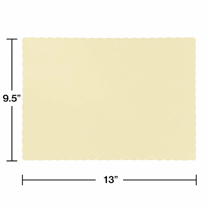 Creative Converting Ivory Placemats, 50 Ct