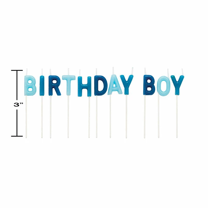 Creative Converting Birthday Boy Pick Candles, 12 Ct