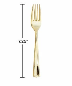 Creative Converting Forks Only, Metallic Gold, 24 Ct