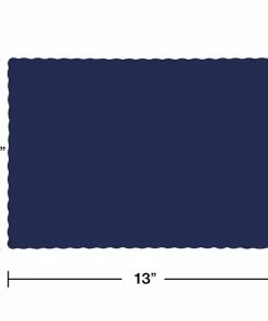 Creative Converting Solid Color Tableware Navy Blue Placemats, 50 Ct