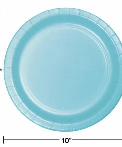 Creative Converting Pastel Blue Banquet Plates, 24 Ct Solid Color Tableware