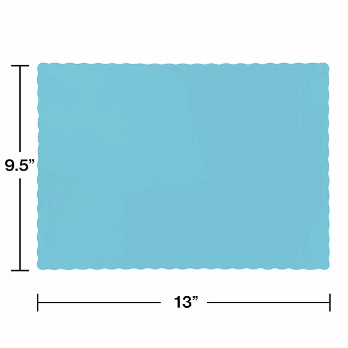 Creative Converting Pastel Blue Placemats, 50 Ct