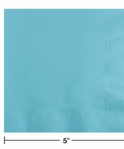 Creative Converting Pastel Blue Beverage Napkin, 3 Ply, 50 Ct Solid Color Tableware