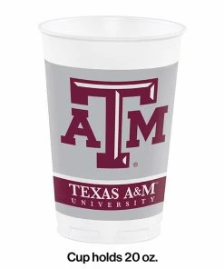 Creative Converting Texas A & M University 20 Oz Plastic Cups, 8 Ct