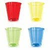 Creative Converting General Decorations Asst Colors 16Ct 2 Oz Shot Glass, Assorted Colors, 16 Ct