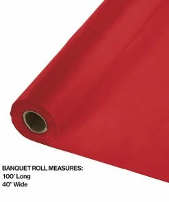 Creative Converting Classic Red Banquet Roll 40" X 100'