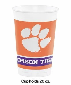 Creative Converting Clemson University 20 Oz Plastic Cups, 8 Ct