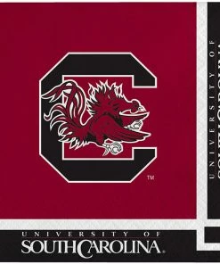 Creative Converting University Of South Carolina Beverage Napkins, 20 Ct NCAA College Themed Party Decorations