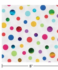Creative Converting Rainbow Foil Beverage Napkins, 16 Ct Kids Birthday Party Themes