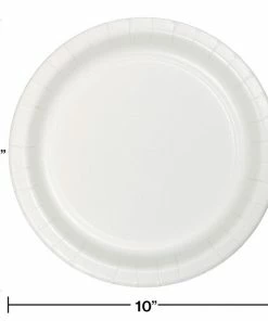 Creative Converting White Banquet Plate, 24 Ct