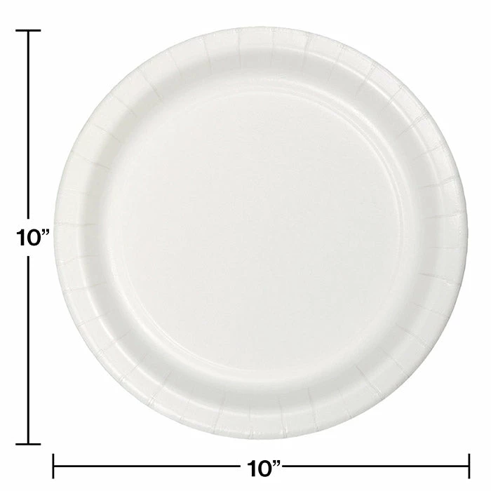 Creative Converting White Banquet Plate, 24 Ct