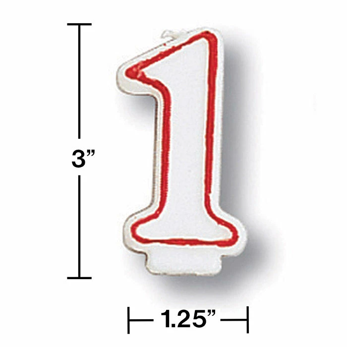 Creative Converting Birthday Party Candles #1 Candle