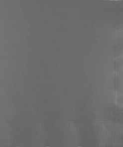 Creative Converting Solid Color Tableware Glamour Gray Luncheon Napkin 3Ply, 50 Ct