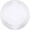Creative Converting Themed Tableware Clear Pebble 13.5" Clear Pebble Trays 2ct