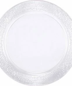 Creative Converting Themed Tableware Clear Pebble 13.5" Clear Pebble Trays 2ct