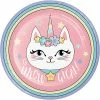 Creative Converting Sassy Caticorn Dinner Plate 8ct Kids Birthday Party Themes