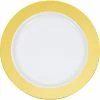 Creative Converting 9" Gold Rim Plastic Plate 10ct Anniversary Decorations