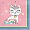Creative Converting Sassy Caticorn Luncheon Napkin 16ct