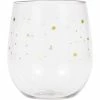 Creative Converting Stars Plastic Stemless Wine Glass By Elise Anniversary Decorations