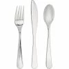 Creative Converting Silver Assorted Plastic Cutlery, 24 Ct
