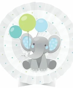 Creative Converting Kids Birthday Party Themes Enchanting Elephants Boy Centerpiece Paper Fan W/ Cutout