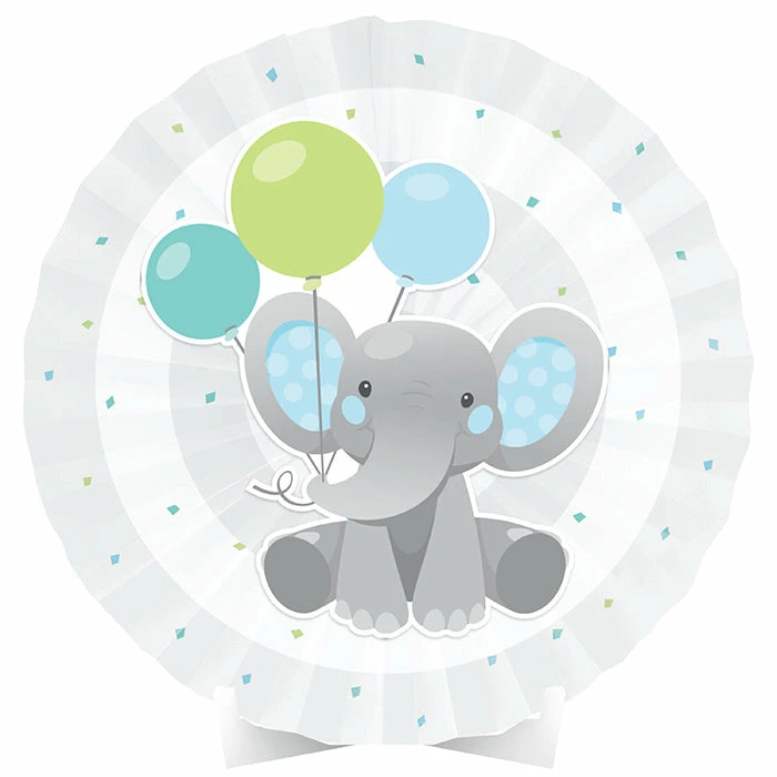 Creative Converting Kids Birthday Party Themes Enchanting Elephants Boy Centerpiece Paper Fan W/ Cutout