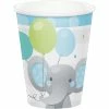 Creative Converting Kids Birthday Party Themes Enchanting Elephants Boy Hot/Cold Cups 9Oz. 8ct