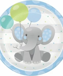 Creative Converting Kids Birthday Party Themes Enchanting Elephants Boy Dinner Plate 8ct
