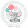 Creative Converting Enchanting Elephants Girl Centerpiece Paper Fan W/ Cutout