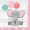Creative Converting Enchanting Elephants Girl Luncheon Napkin 16ct Kids Birthday Party Themes