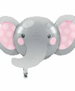 Creative Converting Kids Birthday Party Themes Enchanting Elephants Girl Metallic Balloon